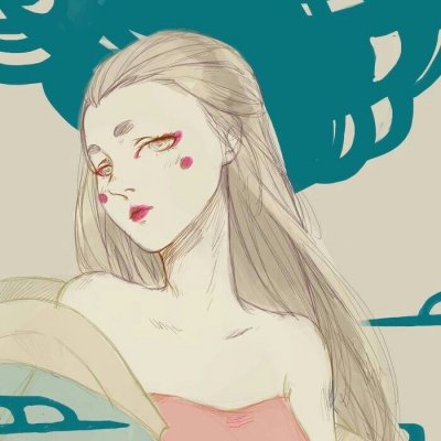 气质手绘插画头像女生高清图片