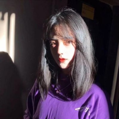 头像女侧脸高清背影图片