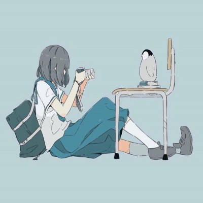 ins风漫画头像女头图片