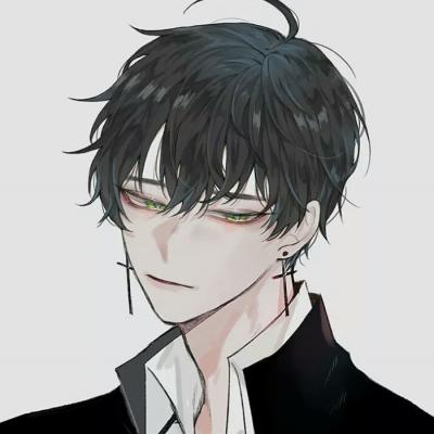 帅气撩人高冷动漫男头伤感二次元