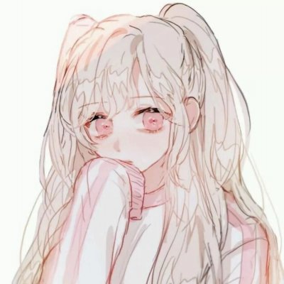 动漫情头一男一女分开两张高清图片