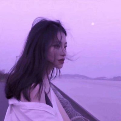 头像女侧脸高清背影图片