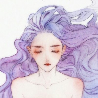 气质手绘插画头像女生高清图片