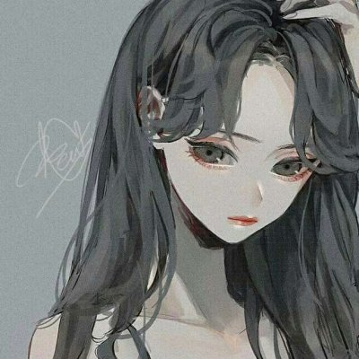 气质手绘插画头像女生高清图片