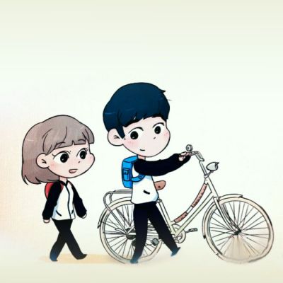 幸福温馨漫画图片情侣头像