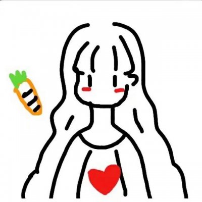 网红小女孩简笔画头像图片