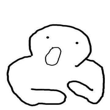手机绘简约黑白线条画头像图片