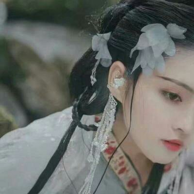 唯美古风头像女生诗意清新图片