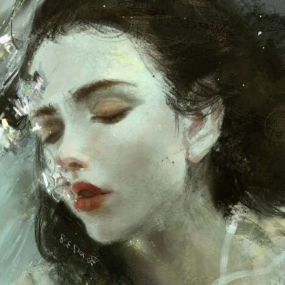 气质手绘插画头像女生高清图片