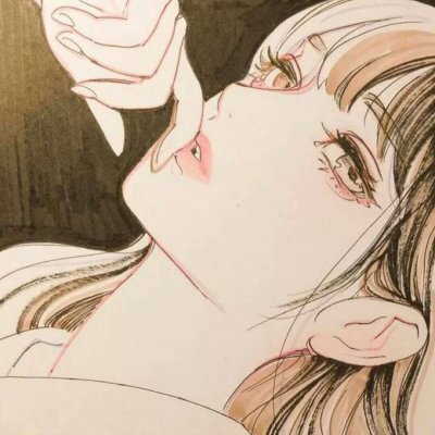 气质手绘插画头像女生高清图片