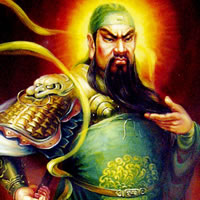 三国演义关羽头像图片