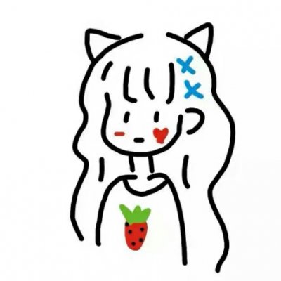 网红小女孩简笔画头像图片