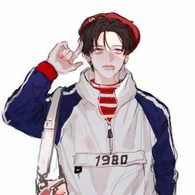 帅气撩人高冷动漫男头伤感二次元