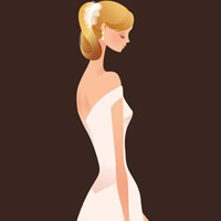 卡通婚纱头像女生唯美图片