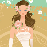卡通婚纱头像女生唯美图片