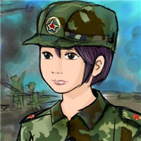 军人头像卡通女图片