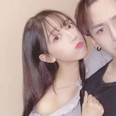 高清韩风双人情侣头像一对两张图片