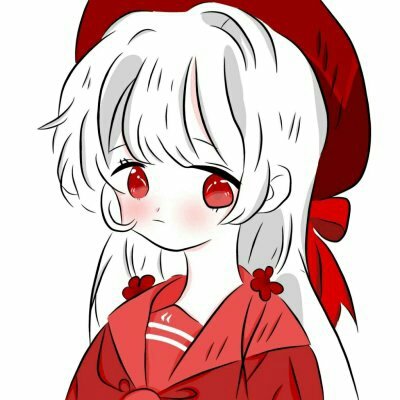 红色系动漫头像女生超火图片