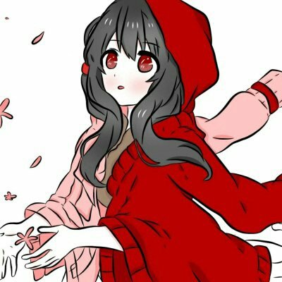 红色系动漫头像女生超火图片