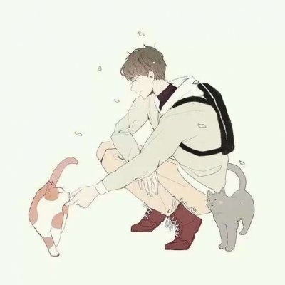 情侣头像文艺气质漫画
