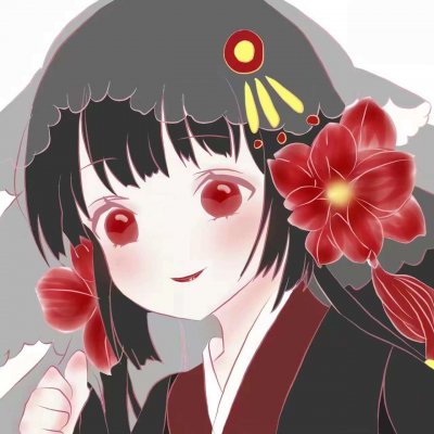 黑化二次元女生头像图片