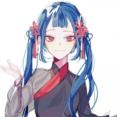 清新少女微信头像卡通图片