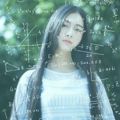 数学公式头像女生