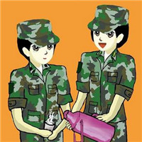军人头像卡通女图片