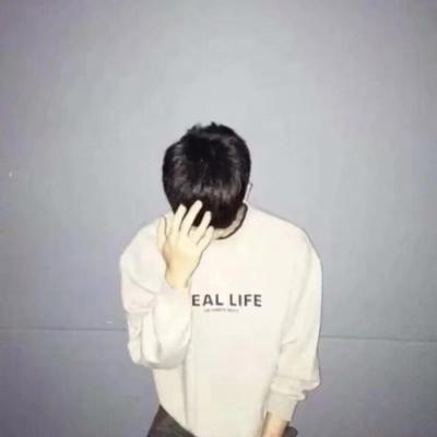 网图男生头像侧脸背影帅气