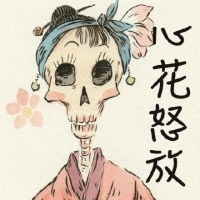 搞笑卡通骷髅头像带字图片
