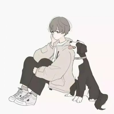 情侣头像卡通漫画两张一对