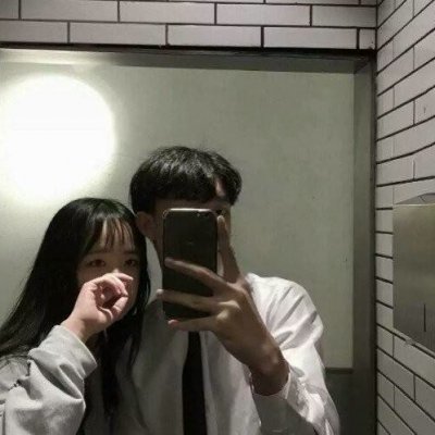 潮流情侣头像一对两张图片
