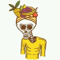 创意卡通个性骷髅头像图片