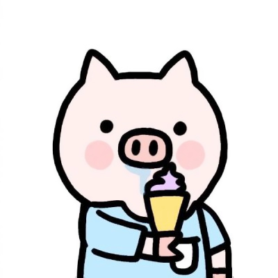 呆萌可爱小猪猪头像图片