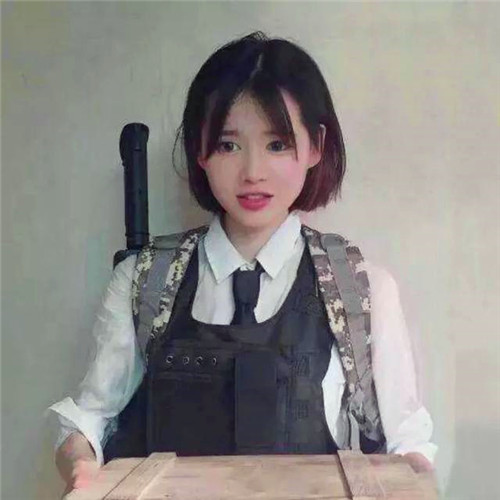 女生吃鸡头像图片