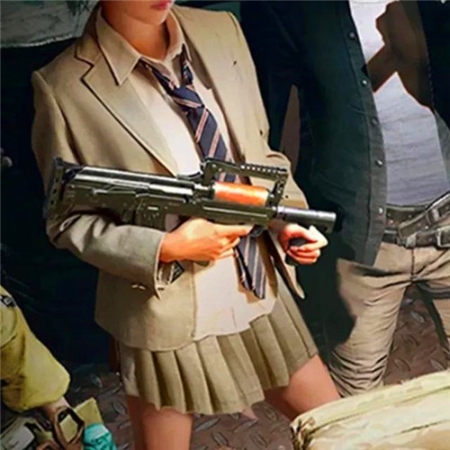 女生吃鸡头像图片