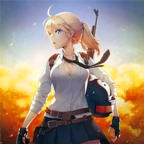女生吃鸡头像图片