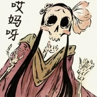 搞笑卡通骷髅头像带字图片