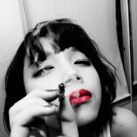 社会美女qq抽烟霸气头像图片