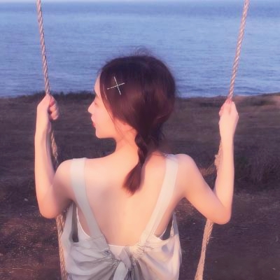 唯美清新女生背影头像图片