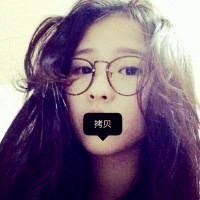 女生头像带眼镜框可爱图片
