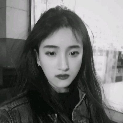 女生高清伤感黑白头像图片