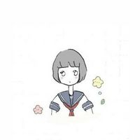头像简约手绘少女图片