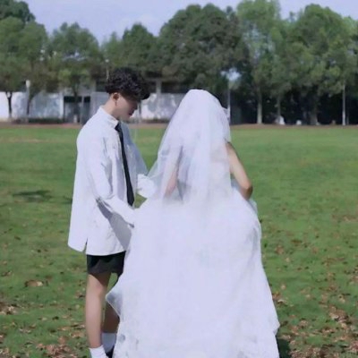 情侣头像婚纱照一对两张浪漫图片