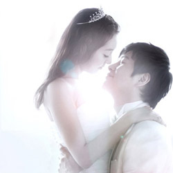 清新唯美结婚照情侣头像图片