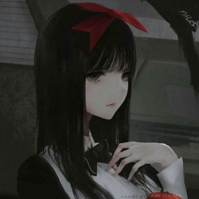 冷酷病娇黑化少女头像图片