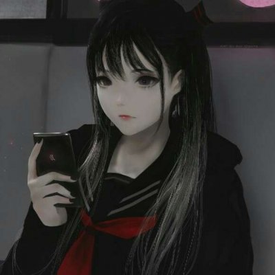 冷酷病娇黑化少女头像图片