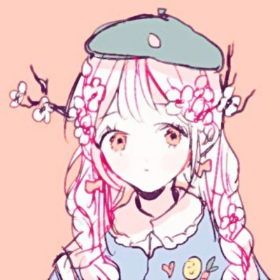 可爱粉红少女心动漫头像图片