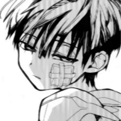 黑白头像动漫男生冷酷丧系图片