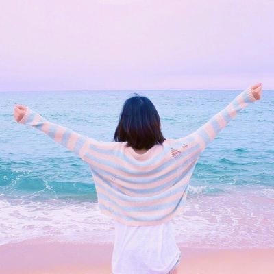 唯美清新女生背影头像图片